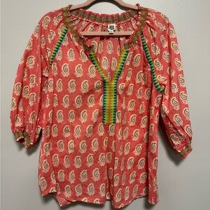 Ivy Jane Paisley Boho Print Women's Top